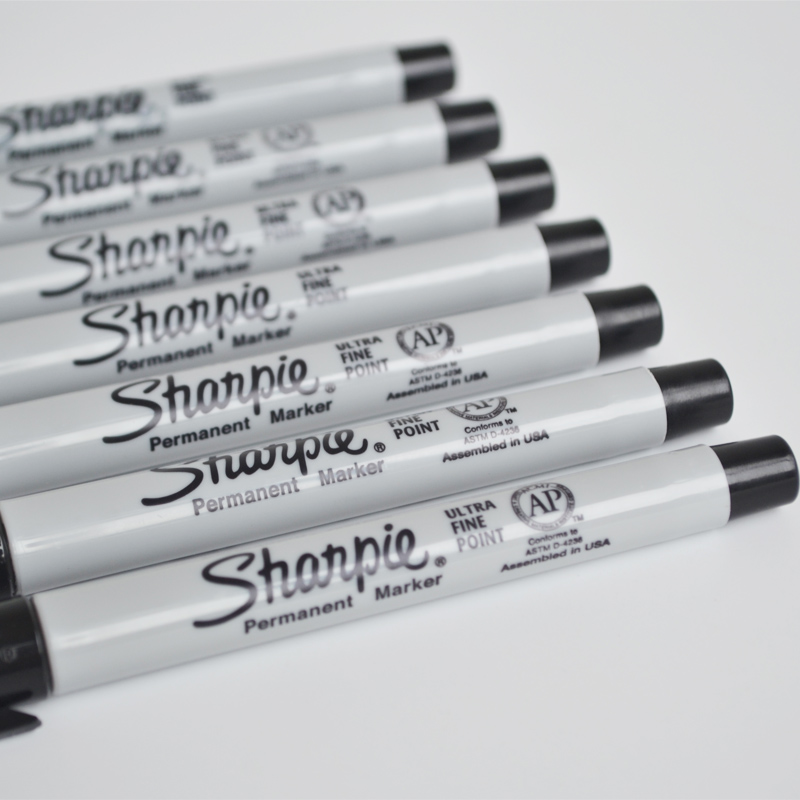 美国三福极细记号笔 sharpie油性极细无尘室用标记笔 彩绘马克笔37001