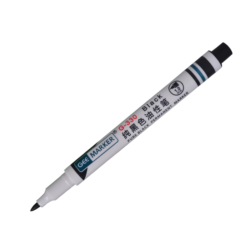 geemarker纯黑色速干油性记号笔 光学镜片标记 极黑色标记笔G-330