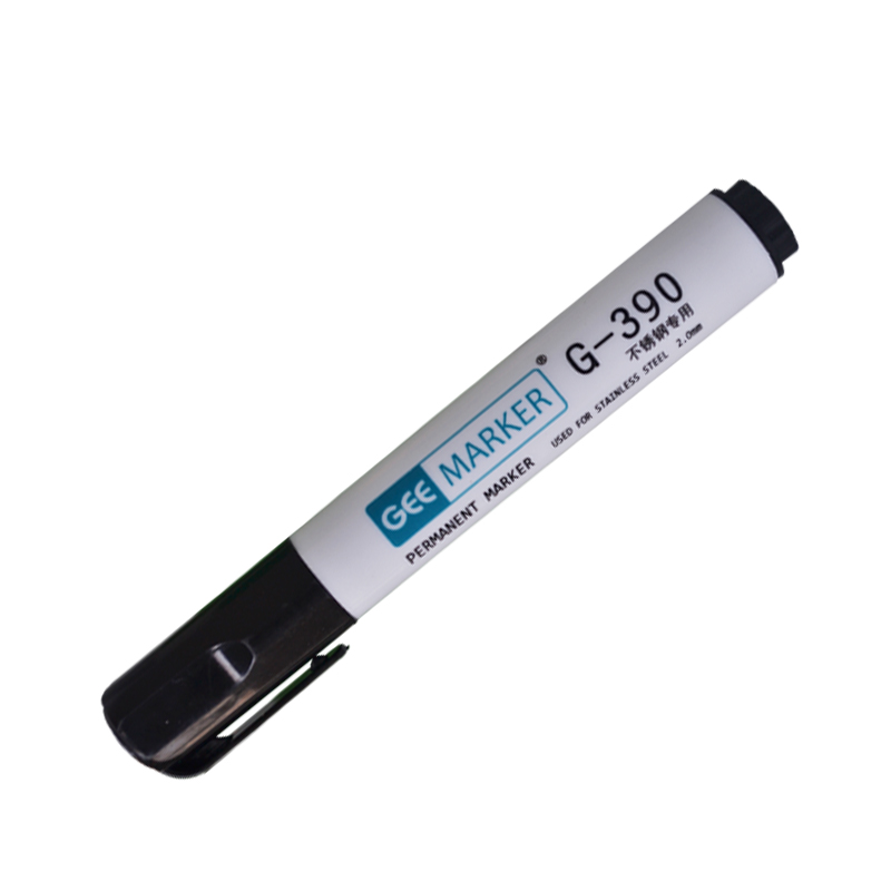geemarker不锈钢记号笔 金属表面标记低氯无硫油性工业标记笔G-390 2.0mm